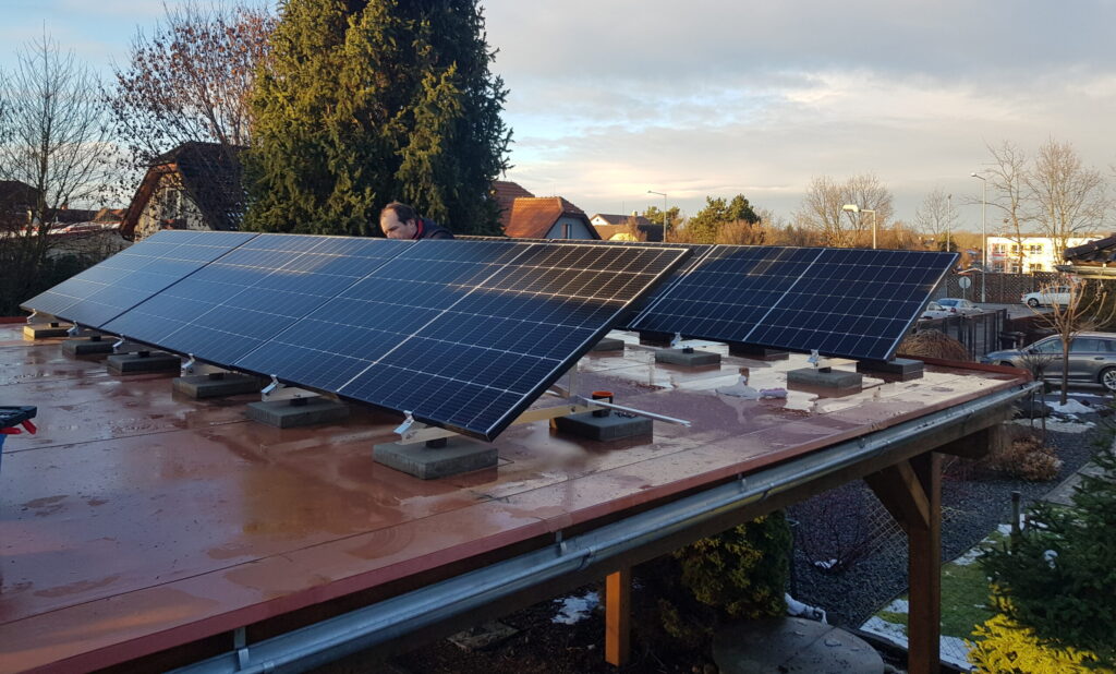 solární elektrárna pro ohřev bojleru